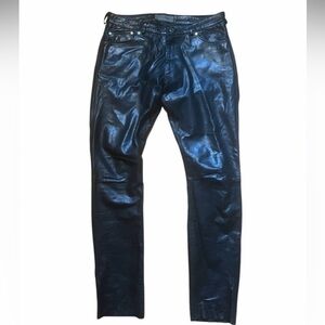 Acne Studios Black Leather Pants